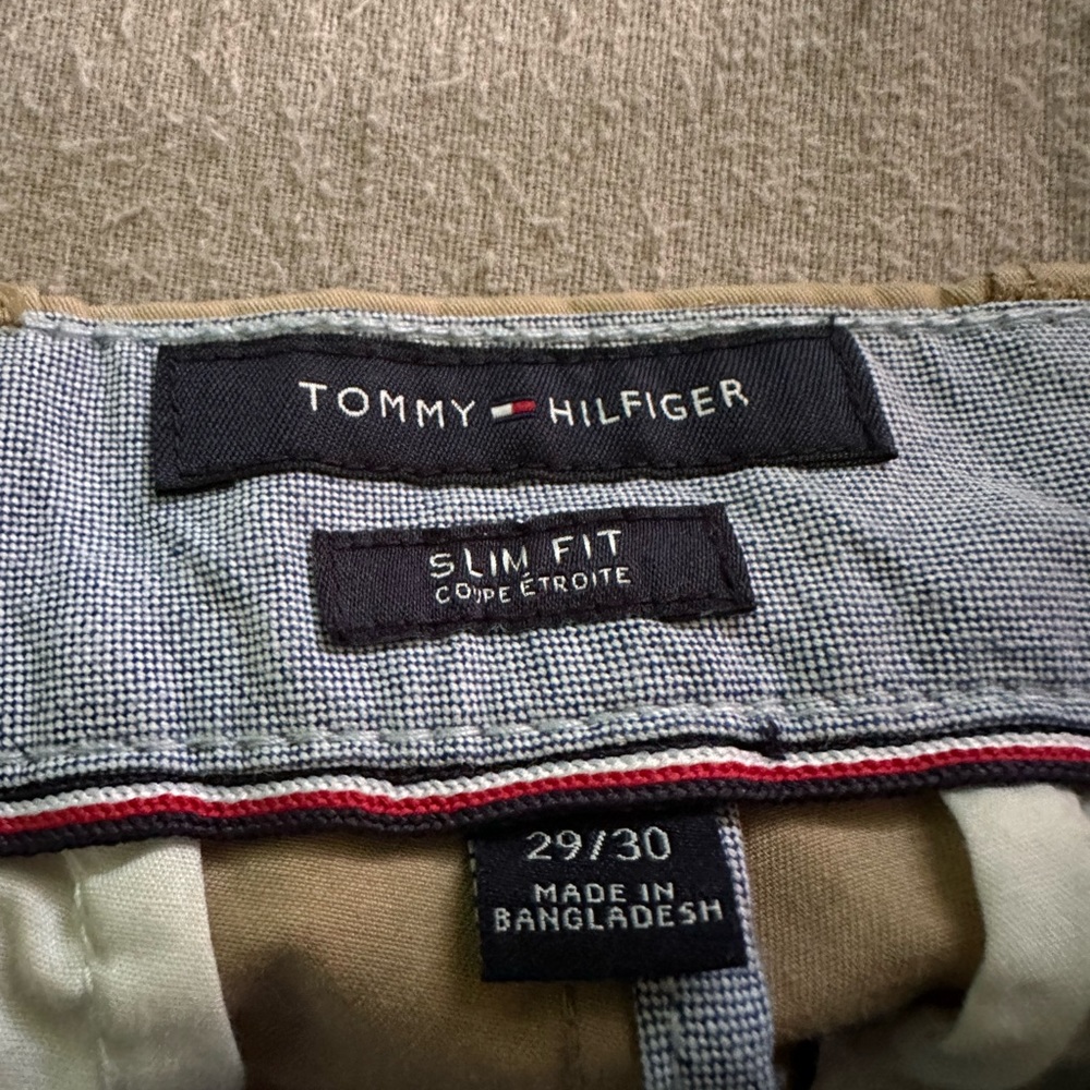 Hilfiger brown pants slim fit